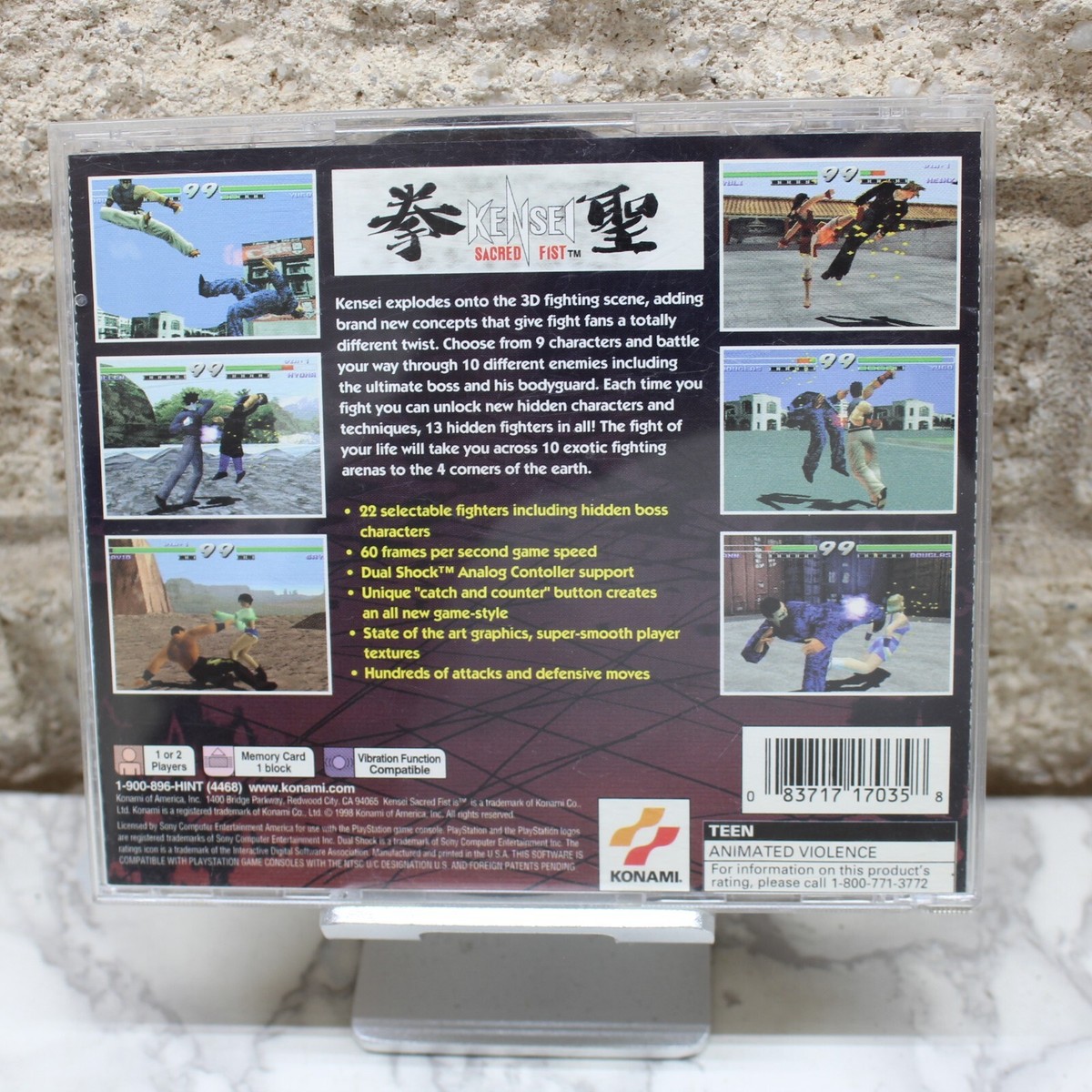 Kensei Sacred Fist Sur PS1 – PAL, Très Bon état