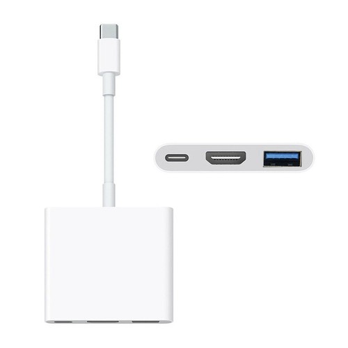 Gen uine For Apple USB-C Digital AV Multiport Adapter MJ1K2AM/A HDMI & USB NEW - Afbeelding 5 van 6