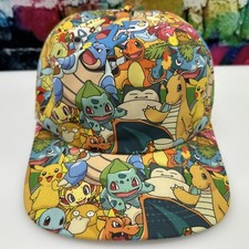 Pok mon Adjustable Hat Cap Characters All Over Print Graphic 2017 Pikachu CLEAN 