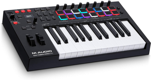 M-Audio Oxygen Pro 25 – 25 Key USB MIDI Keyboard Controller with Beat Pads, MIDI - Picture 1 of 12