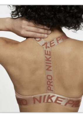 nike rose gold sports bra