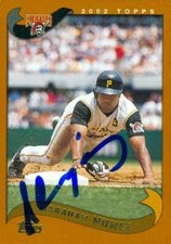 Abraham Nunez autographed Baseball Card 2002 Topps #582 (Pittsburgh Pirates)