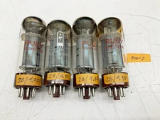 Quad of Chinese EL34 Tubes Tested and Matched (j)