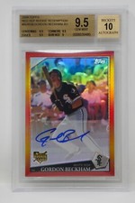 2009 Topps Red Hot Rookie Redemption Gordon Beckham AU 🔥Beckett 9.5 GEM MINT🔥