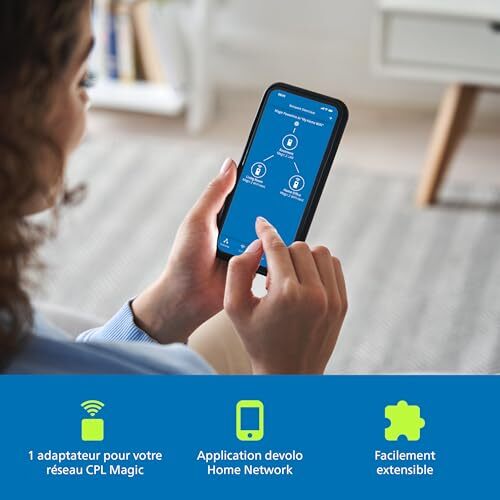 Devolo Magic 1 Wifi Mini : Adaptateur CPL compact, idéal pour le télétravail et - Photo 3/7