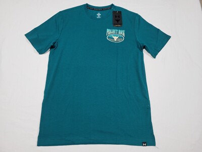 Project Rock Under Armour The Rock Mens Rock Day  Shirt 1383221-449 Pine Green