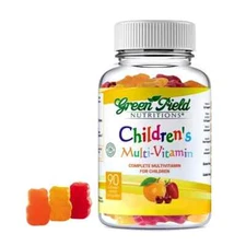 Greenfield Halal Kids Multivitamin Gummies, Natural, 90 Gummies Made in USA