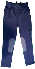 Fits T4 Sports Riding Girls Small 6 Pull On Blue Fleece Winter Riding Pants New