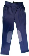 Fits T4 Sports Riding Girls Small 6 Pull On Blue Fleece Winter Riding Pants New