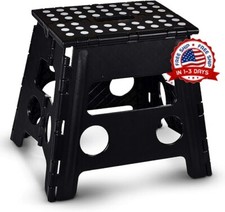 Taburete plegable port til, elevador ligero de medio escal n de 13", resistente.