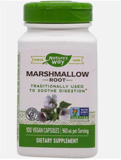 Nature's Way Marshmallow Root - Digestive Support - 100 vegan caps Exp: 9/2030