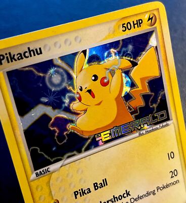 Pikachu 60/106 VLP Reverse Pokeball Holo EX Emerald Stamped