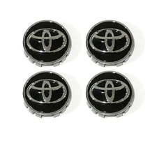 4PC Toyota 62mm Black Wheel Center Cap For Corolla Altis Camry Hilux Revo Vigo