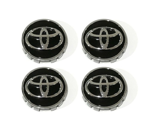 4PC Toyota 62mm Black Wheel Center Cap For Corolla Altis Camry Hilux Revo Vigo