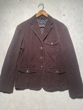 Lands End Blazer Womens Sz 8 Corduroy Jacket Brown Academia Jacket Preppy Vent