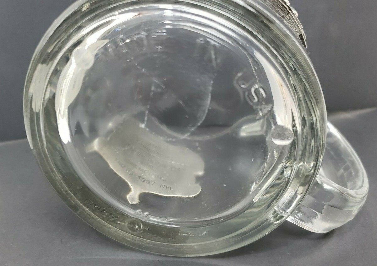 Super Bowl XXXII Glass Stein 1998 Mug San Diego Broncos Packers Collectible  12oz | eBay