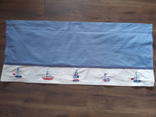 Pottery Barn Kids Valance 18"x44" 100 Cotton Boat Theme Nautical Window Curtain