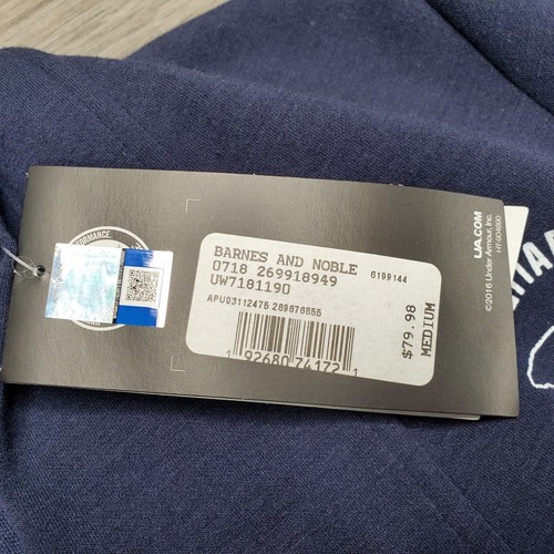 Under Armour The Citadel Bulldogs Modern Open Front Cardigan Sweater Blue Medium - Picture 7 of 11
