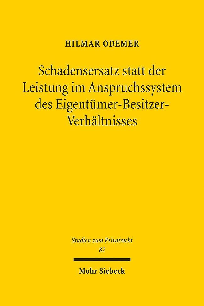 Thumbnail - Schadensersatz Statt Der Leistung Anspruchssystem Des Eig ...