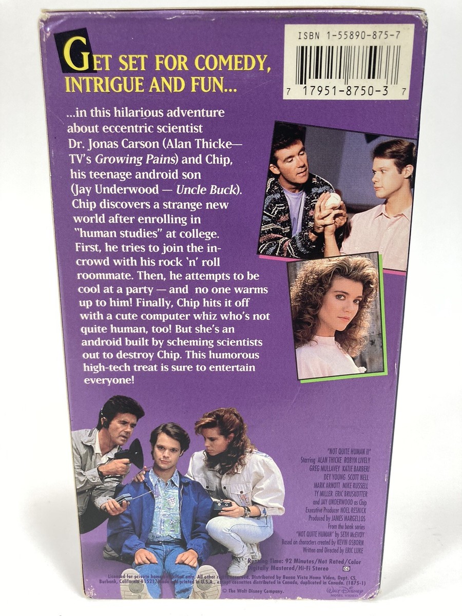 CLOUD ビデオテープ Not Quite Human 2 Disney VHS Tape Film Alan Thicke Jay