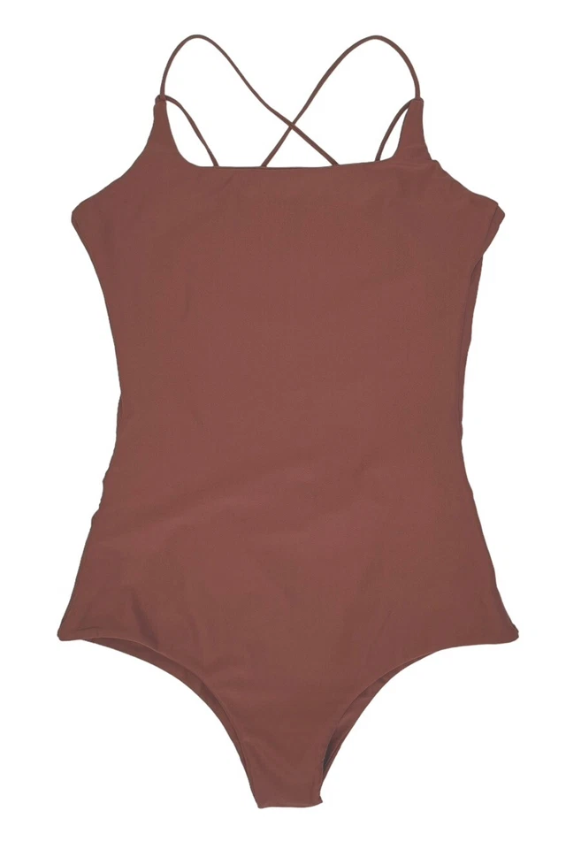 MIKOH KILAUEA One Piece Terracotta Clay Swimsuit Bathing Suit Sz Small NEW! - Image 3 of 4