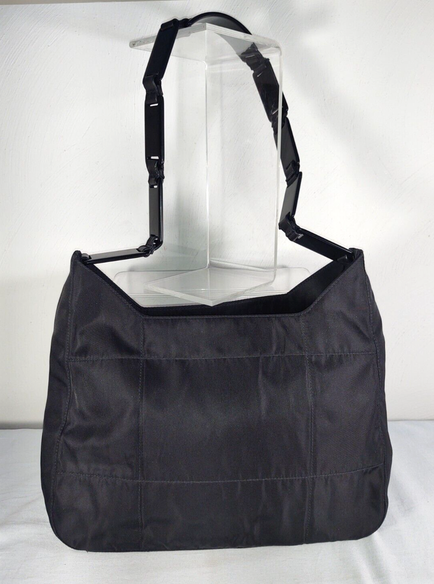RARE Vintage PRADA Tessuto Hobo Nylon Shoulder Bag Plastic RARE Vintage PRADA Tessuto Hobo Nylon Shoulder Bag Plastic