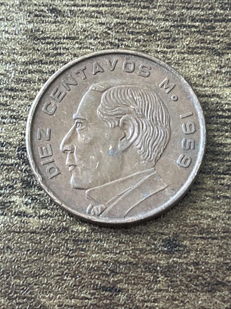 1959 Mexico Diez Centavos Actual Coin TK6608* | eBay