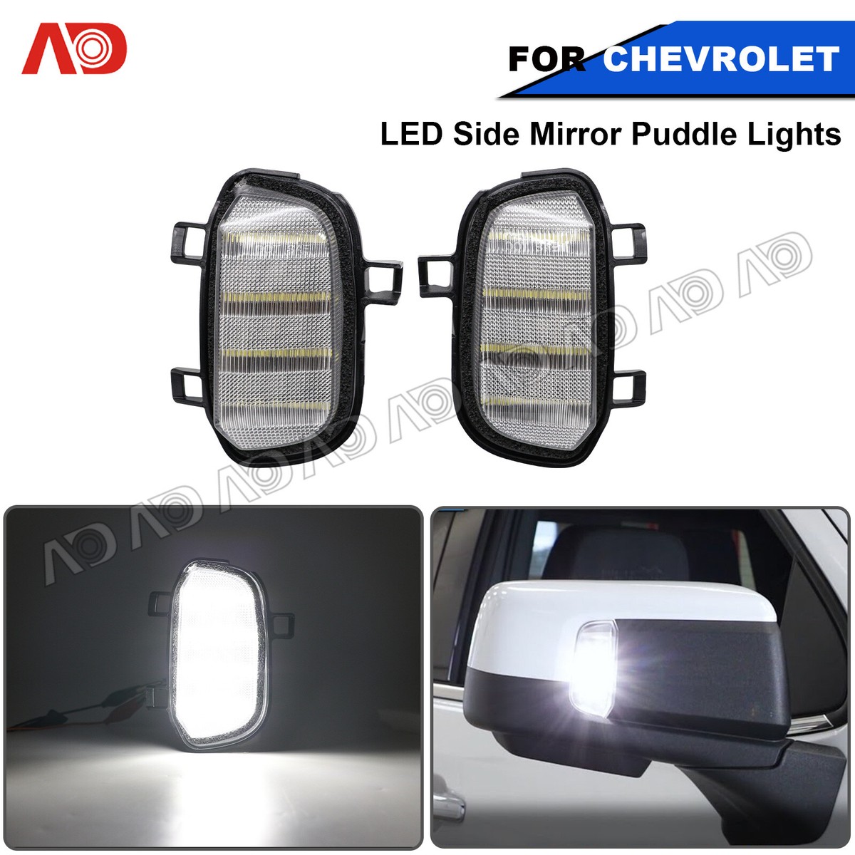 トワイライト LED Side Mirror Light Puddle Lamp For 2019-2021 Chevy GMC