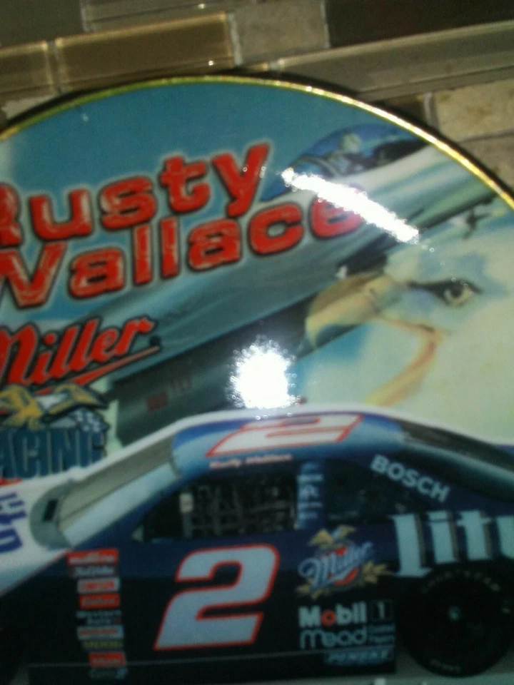 Rusty Wallace, Miller Light #2 Ceramic Plate 8" Hunter Mfg.Commemorative Motorsp - Image 3 of 4