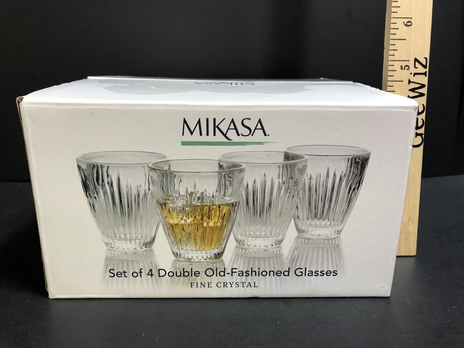 Mikasa Parkside Double Old Fashioned Glass, 9.4Ounce, Set of 4 New