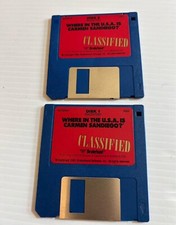 Lot Of 2 Where in the World is Carmen Sandiego floppy 1993