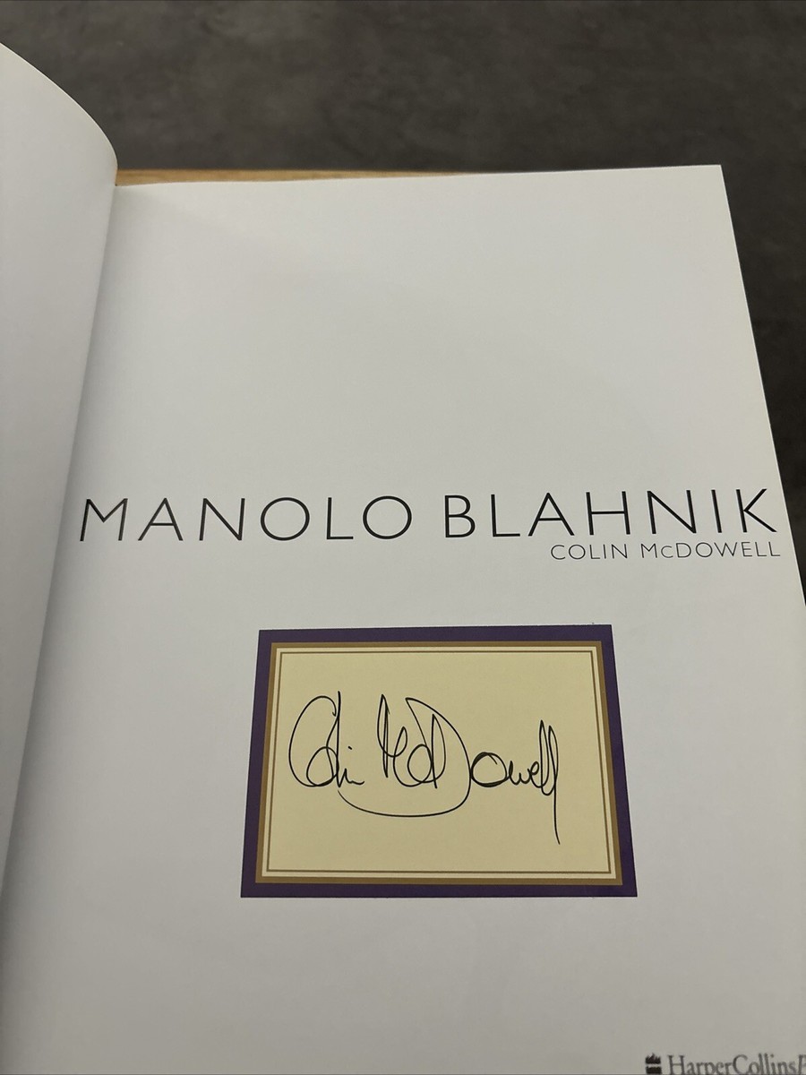 Manolo Blahnik by Colin McDowell HCDJ1st 2000 Author Signed