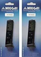 TWO Mec-Gar WALTHER PP PPK/s .32 ACP 8-Round MAGAZINES MGWPP32FRB FAST SHIP