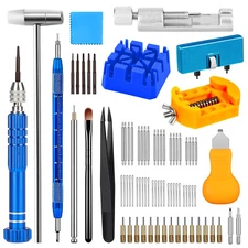 74 pcs Watch Repair Kit Watchmaker Back Case Remover Opener Link Pin Spring Bar