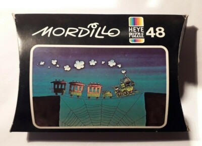 MINI PUZZLE 48 TEILE HEYE 16 cm x 10 cm - MORDILLO (Spinnennetzzug)