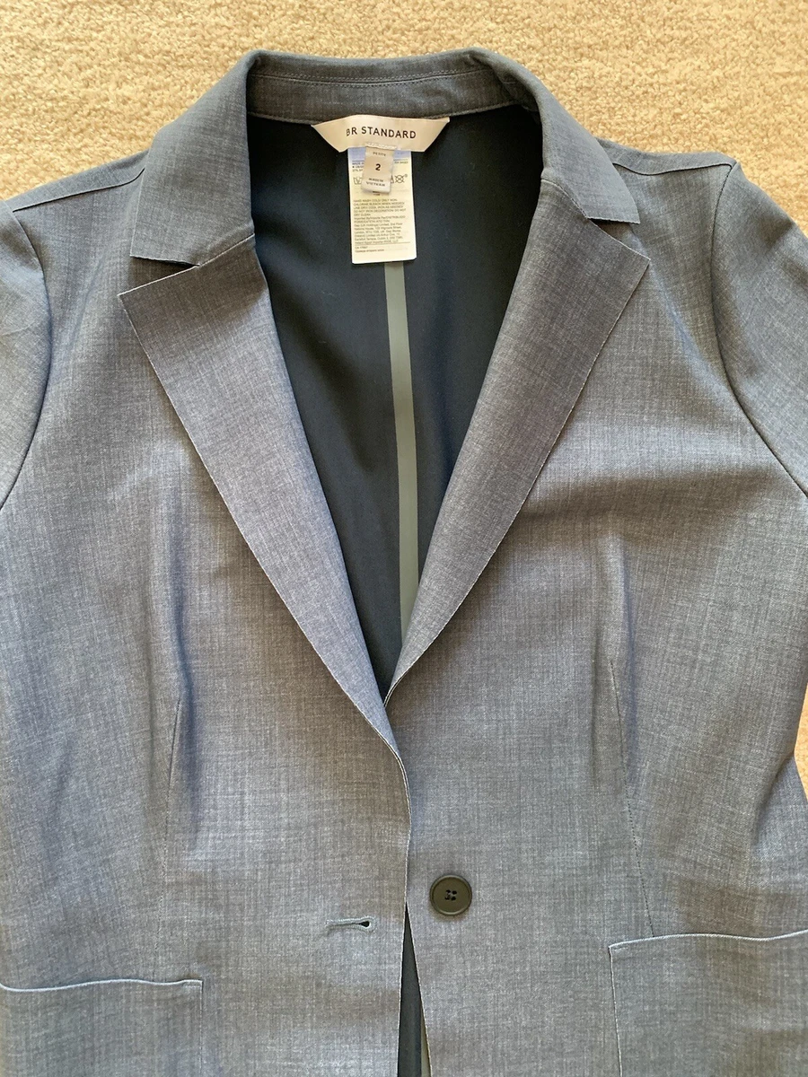 Banana republic hotsell grey blazer