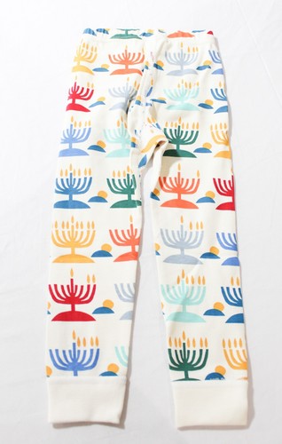 Hanna Andersson Toddler Unisex Long John Pajama Set EJ2 Rainbow Hanukkah Size 12 - Picture 7 of 8
