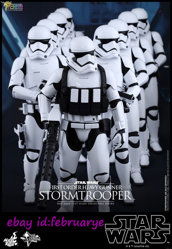 Hot Toys 1/6 Mms318 First Order Heavy Gunner Stormtrooper Action