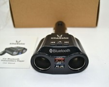 XihaBabe Bluetooth FM Transmitter Car Adapter Dual USB Charger New in Box