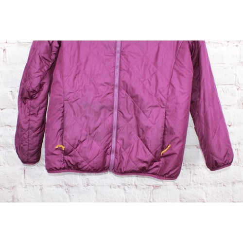 **LL Bean Girls' Mountain Bound Reversible Jacket Insulated Plum Grape Magenta - Picture 9 of 9
