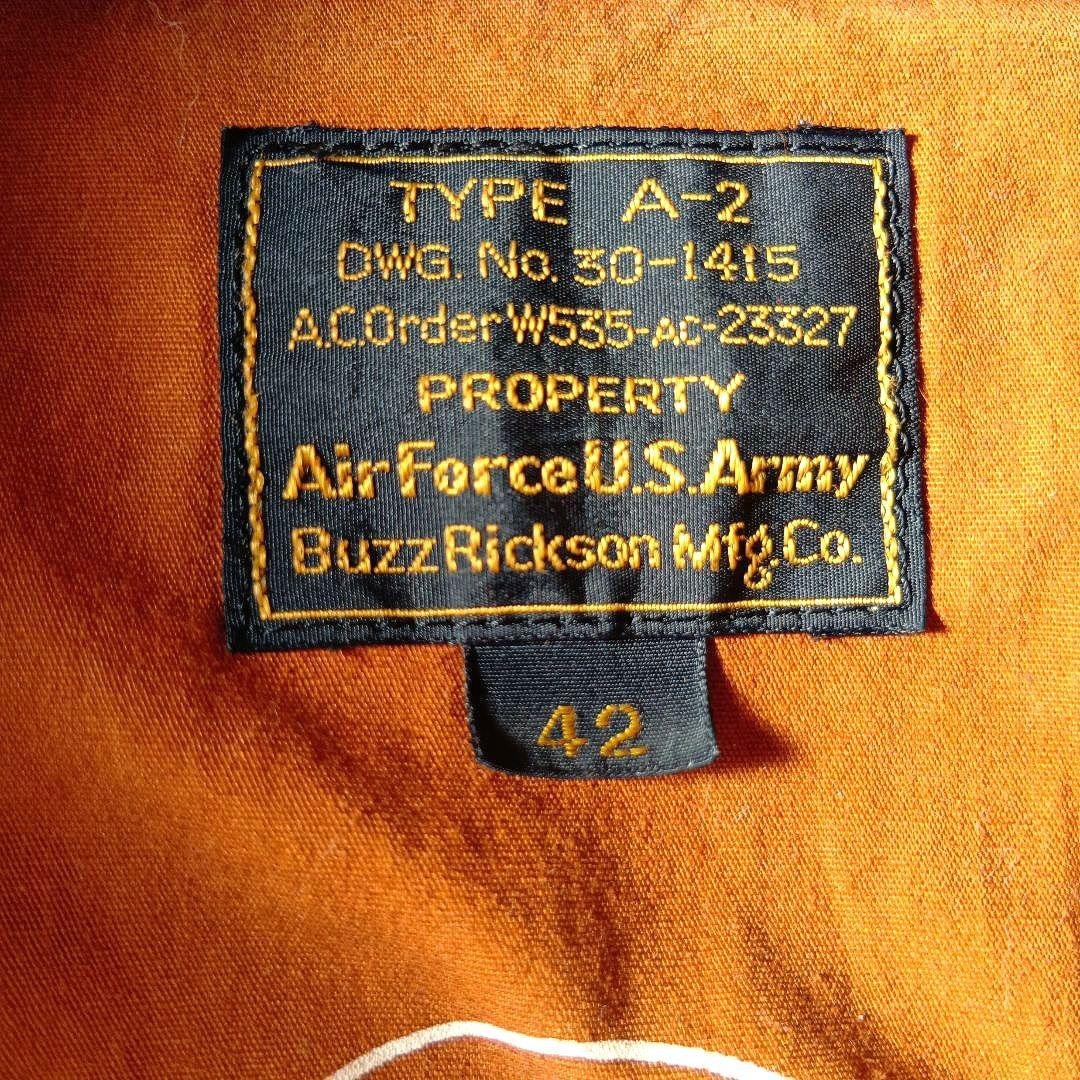 Buzz Rickson's A2 Horseside Flight Jacket 90s Ear… - image 18