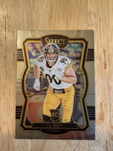 2017 Panini Select         T.J. Watt           # 124.       SILVER PRIZM.     RC