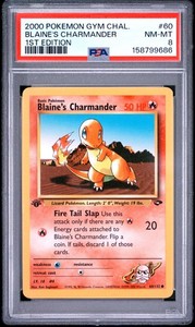 charmander first edition pokemon card TCG Graded Card: 1999 1st #46 English PSA 9  Vancity CJ Trading Cards Blaine's Charmander [1st Edition] #60