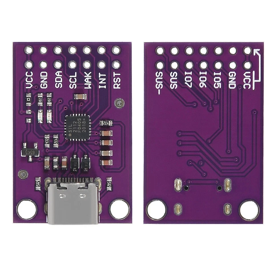 Type-c CP2112 Adapter, 2PCS CP2112 debug Board USB to I2C Communication Modul... - Image 3 of 4