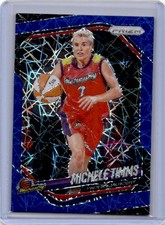 2025 Panini Prizm WNBA #133 Michele Timms Blue Velocity Prizms