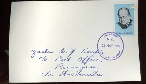 1965-New Zealand- FDC-Auckland-Winston Churchill