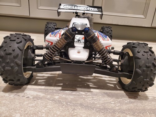 RARE Team Associated RC8 NITRO 1/8 4x4 Race Buggy Chassis Vintage - Picture 6 of 24