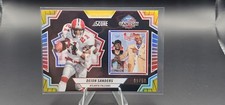 2025 Panini Score Men of Canton Deion Sanders #7 Gold Zone /50 Falcons Football