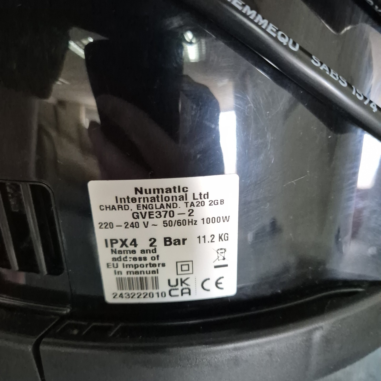 GEORGE GVE-370 wet & dry vacuum cleaner. image 3