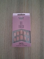 Elegant Touch Gel Finish Glue On Nails. Perfect Pink. Brand New In Box.